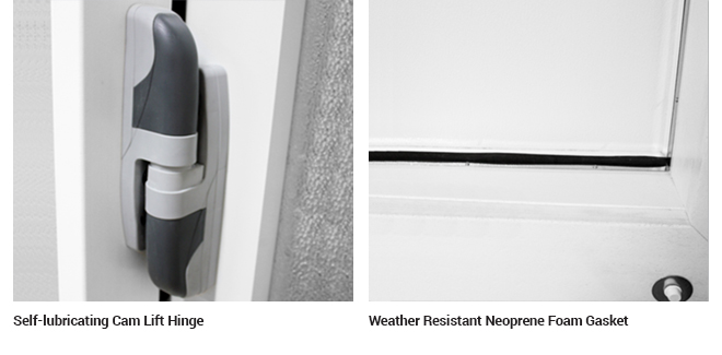 Features of an overlap low temperature door