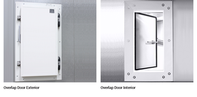 An overlap low temperature door
